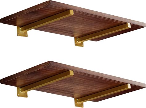 gold wall brackets for shelves